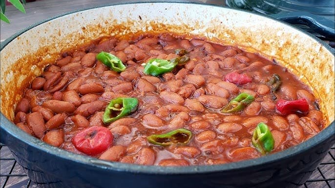 فاصوليا حمراء مطبوخة